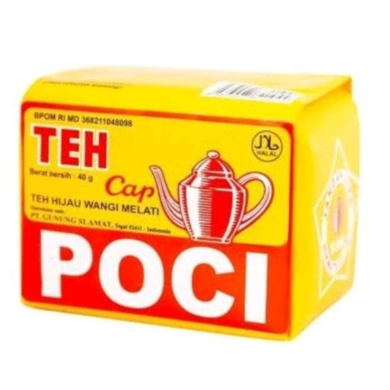 

teh tubruk cap poci 1 slop isi 10 kemasan 40 gram