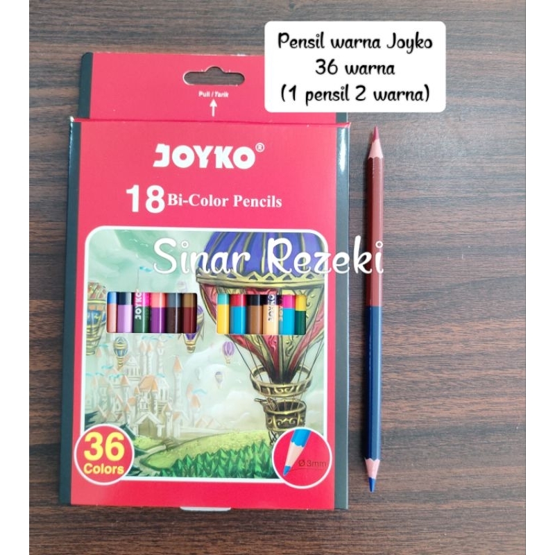 

36 warna!48 warna!18BI-Color pencils joyko/pensil warna joyko 2 warna/24BI-Color Pencils joyko