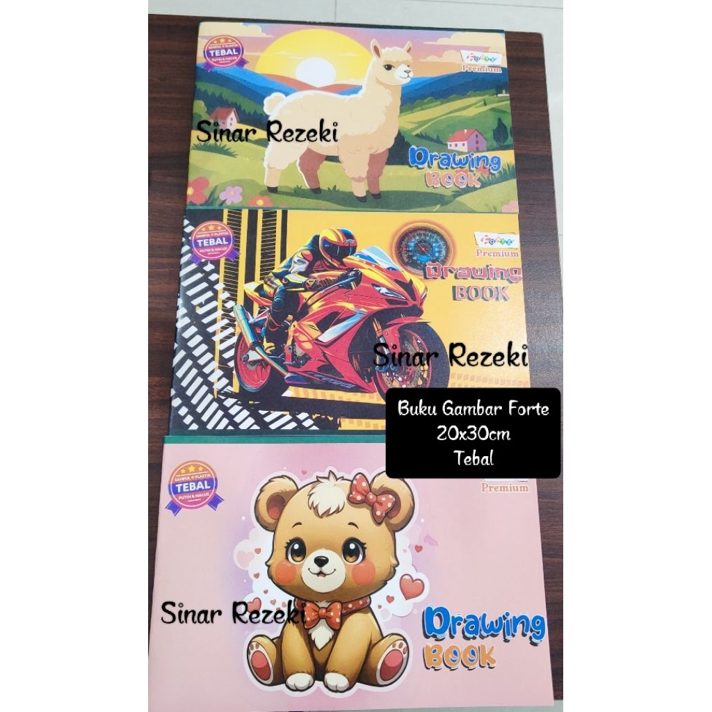 

5 buah!!A4!Buku gambar forte/drawing book fancy murah lucu forte