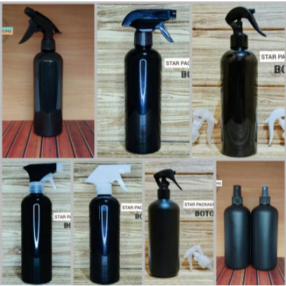 Botol 500ml Botol Spray 500ml Hitam Botol Kispray 500ml Hitam Tebal
