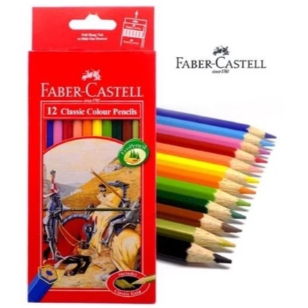 

Pensil Warna Faber-Castell 12 Classic Colour Pencils Faber Castell Pensil Warna Classic 12 Panjang