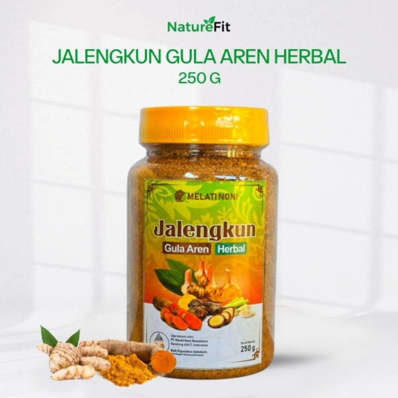 

Jahe Merah Lengkuas Kunyit Sereh Gula Aren Bubuk Murni Jamu Jalengkun Herbal Melati Noni Original 250GR