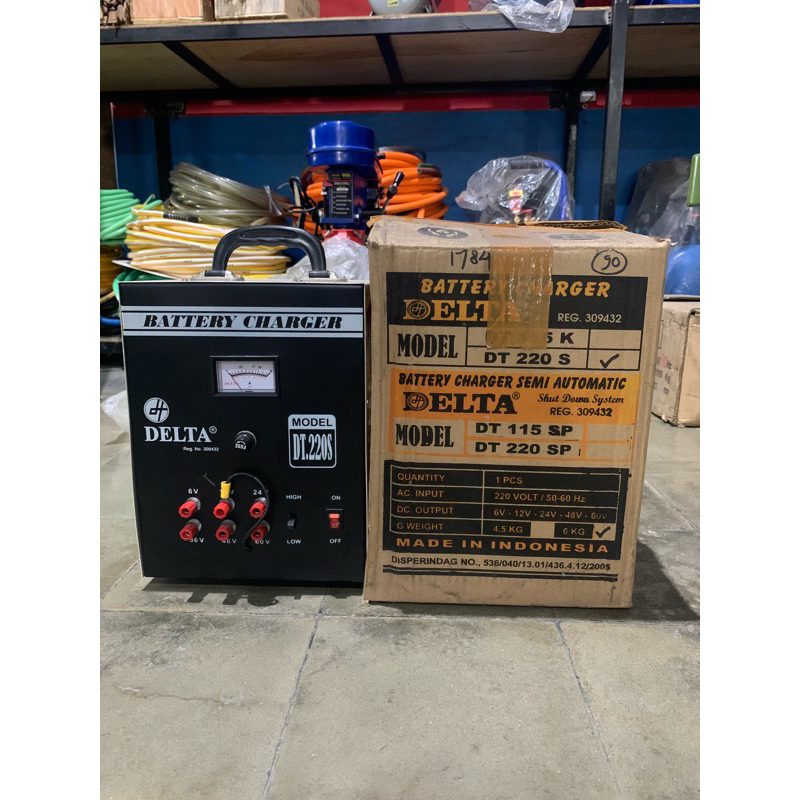 Battery Charger Accu Delta DT 220S / Cas Accu / Cas Aki Motor Mobil