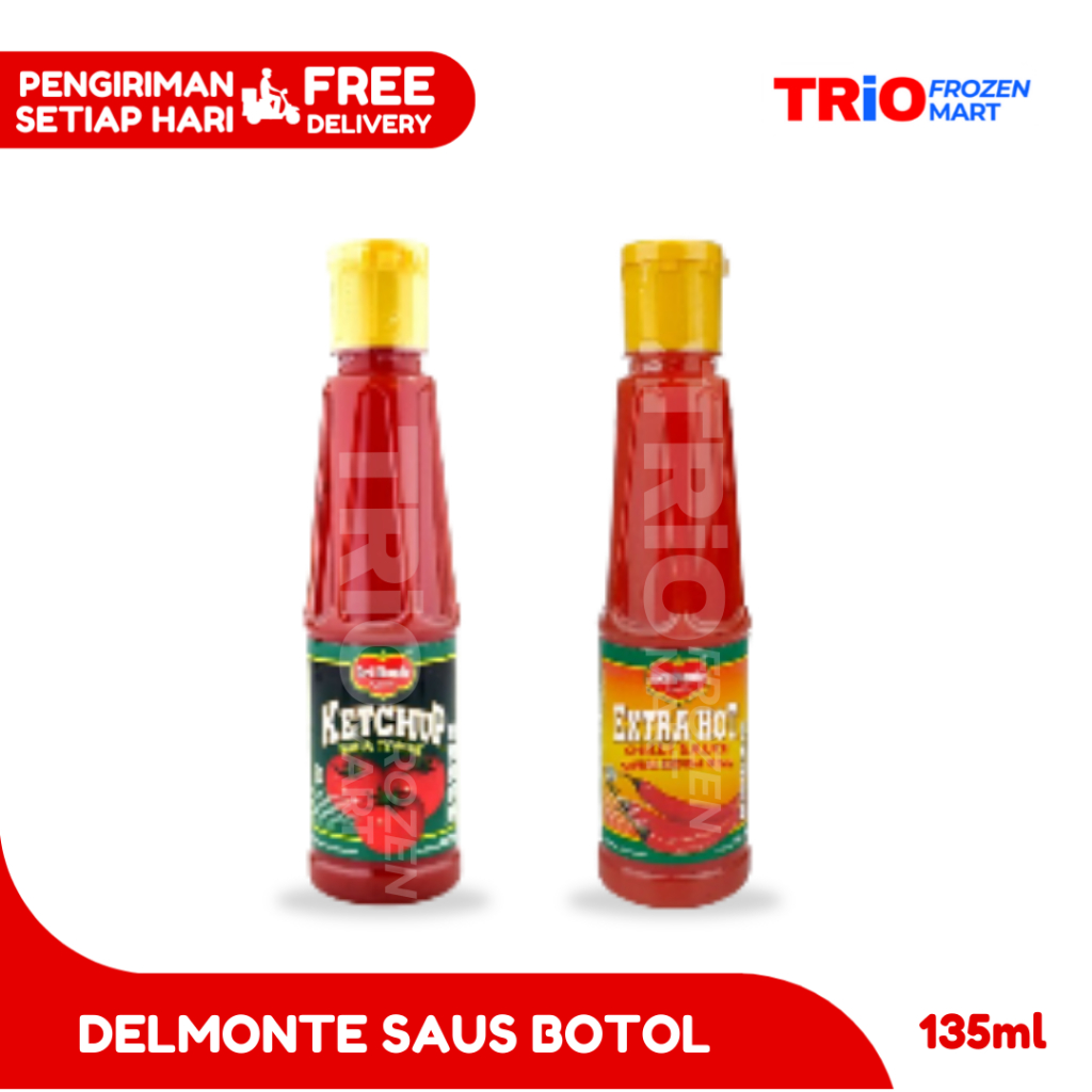 

Delmonte Saus Tomat dan Extra Hot Saus Sambal Botol 135ml