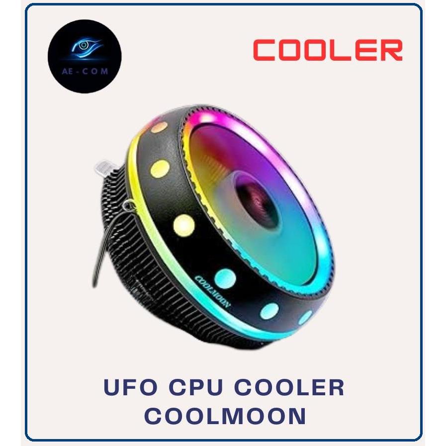 Fan Cooler Processor COOLMOON UFO RGB Socket Intel