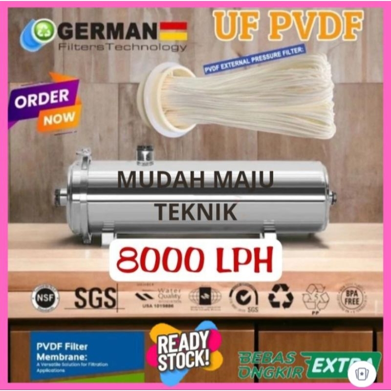 ultrafiltrasi pvdf 8000 Membrane Ultrafiltrasi PVDF UF 8000 LPH