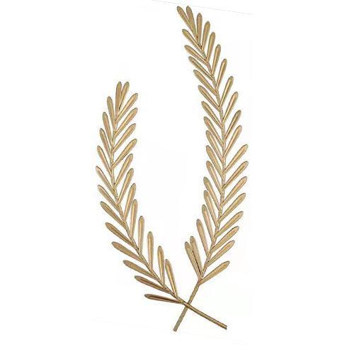 Pajangan Dinding Daun Gandum Iron Leaf Wall Decoration Hiasan Gantungan Dinding Daun Emas