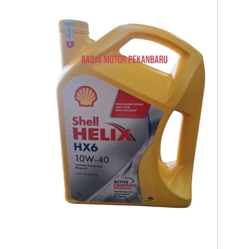 Oli Shell helix HX6 10w 40 4 LITER ORIGINAL oli mesin bensin diesel