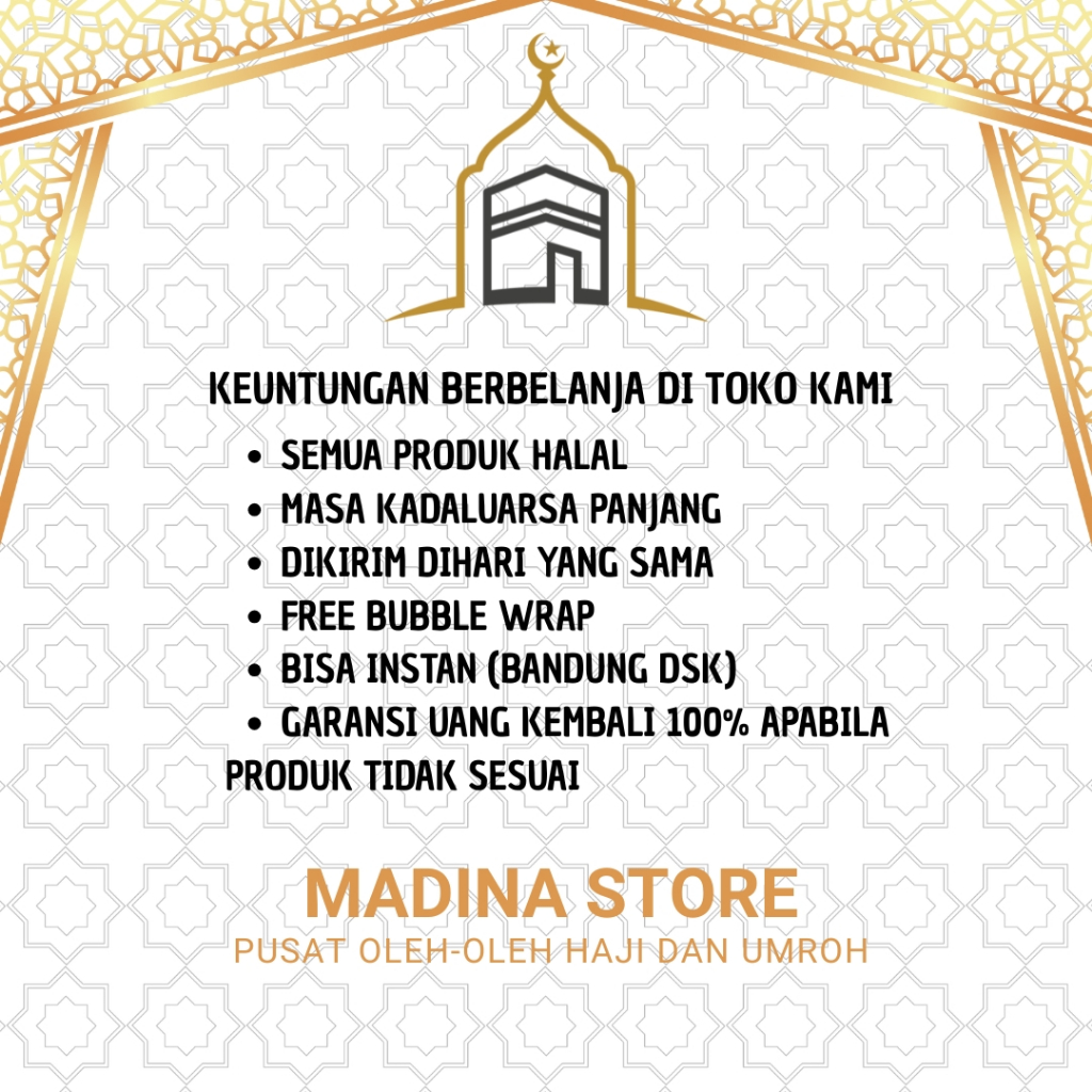 

Xmaster Paket Hemat Oleh-oleh Haji dan Umroh Paket 10 PCS isi Air Zamzam Dus Ka'bah