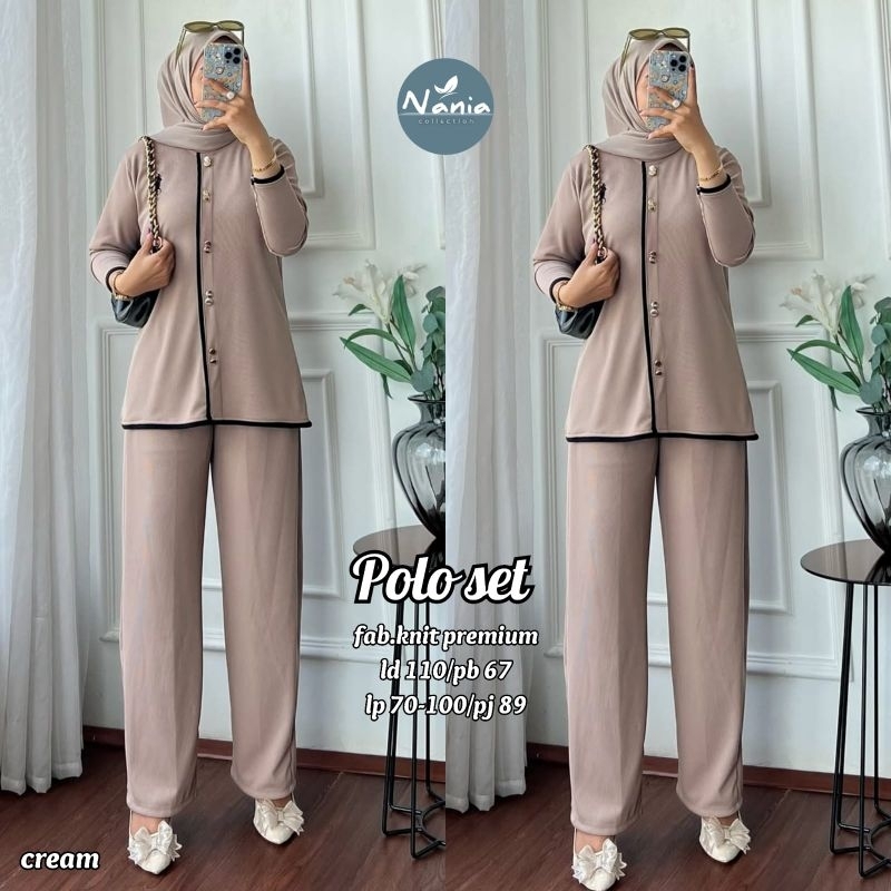 SETELAN WANITA POLO SET BY NANIA