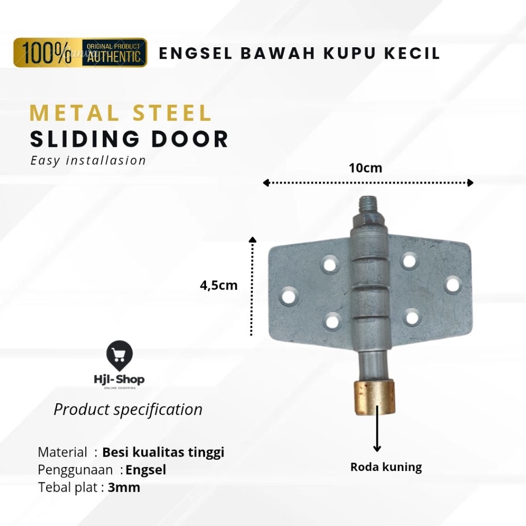 Hjl - Engsel Kupu Kecil Bawah Kuning | Aksesoris Engsel HDS
