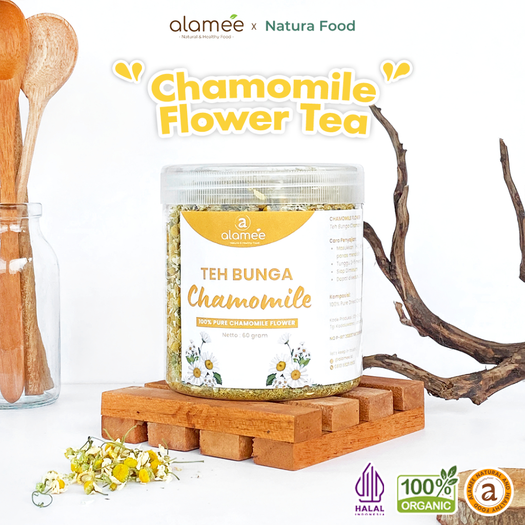

ALAMEE Teh Chamomile Kering Camomile Tea Flower Bunga Kamomile Dried Flower Organik Premium