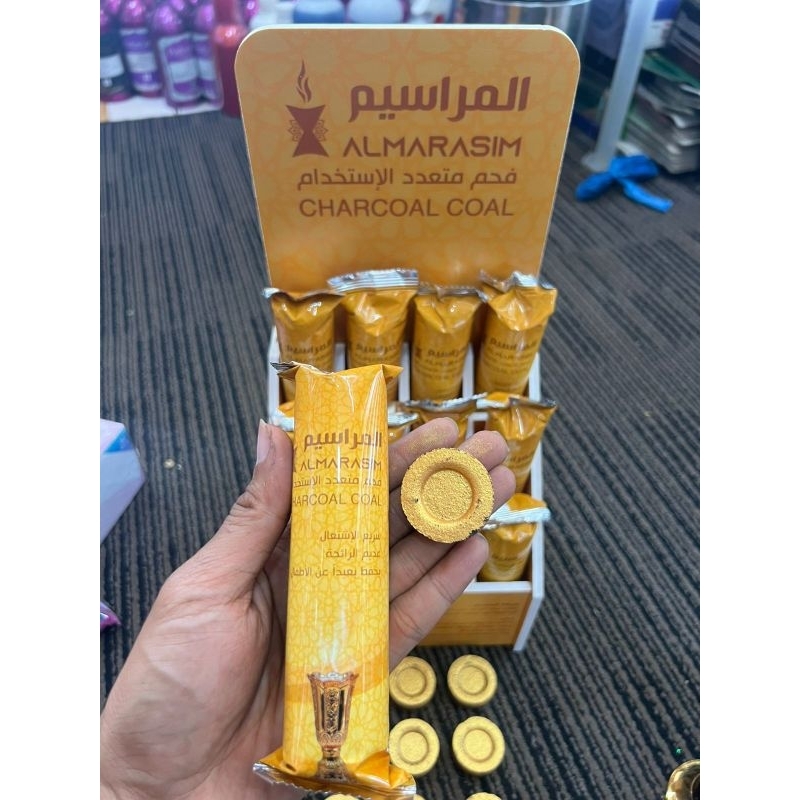 Arang Magic Warna Gold cepat nyala beli 8 bungkus dapat harga Grosir
