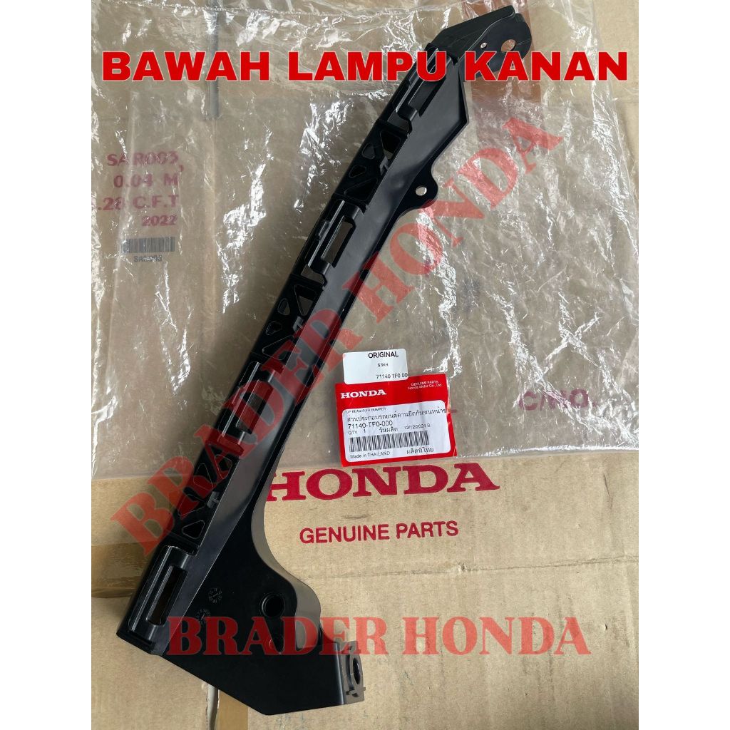 DUDUKAN HEADLAMP LAMPU DI BAWAH BRACKET ATAS BEMPER JAZZ GE8 TYPE S RS 2008 2009 2010 2011 2012 2013