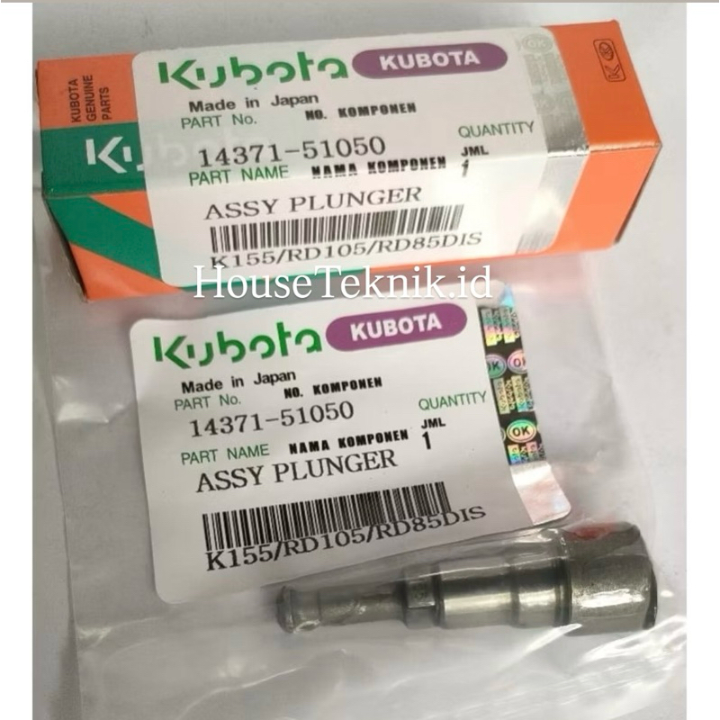 PLUNGER ZEXSEL RD85 KUBOTA ASLI/ORIGINAL UNTUK DIESEL KUBOTA