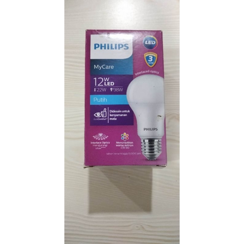 lampu philip led bulb downlight 12 watt