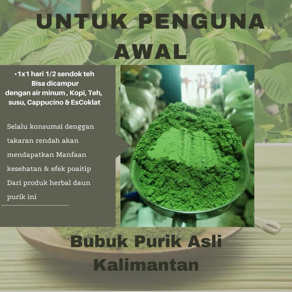 

FRESH POWDER Serbuk Keratonm Bubuk Purlikk daun purlii hijau Supergreens S++
