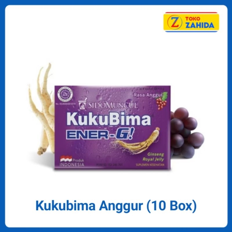 

Kukubima Ener-G Anggur 1 Pak isi 10 Box EXP 2027