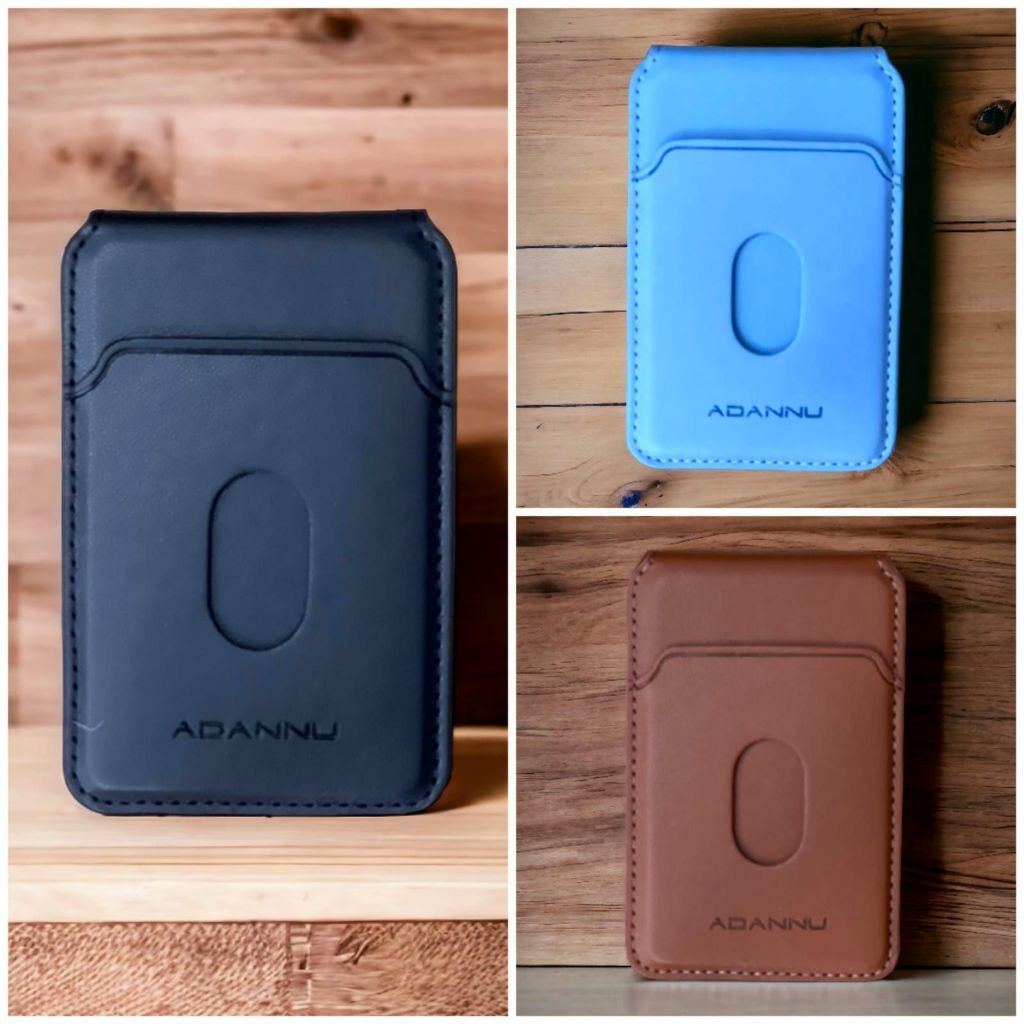 [FD] Leather Card Wallet Adannu / Penyanggah handphone beserta tempat kartu / penyanggah hp