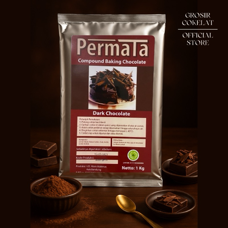 

Permata Cokelat Blok Compound 1 Kg Dark Coklat