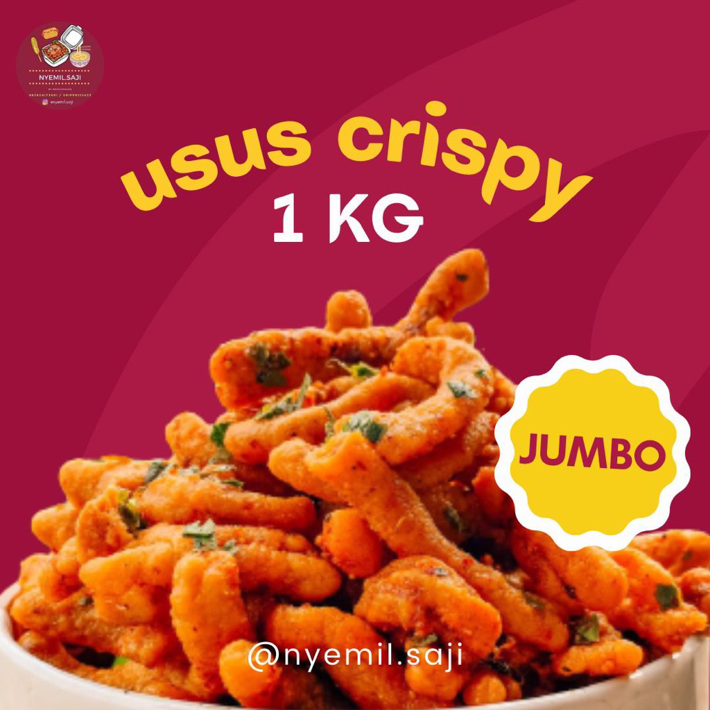 

USUS KRISPI 1 KG [JUMBO] NYEMIL SAJI