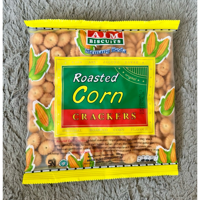 

AIM roasted corn crakers 180gr per pcs