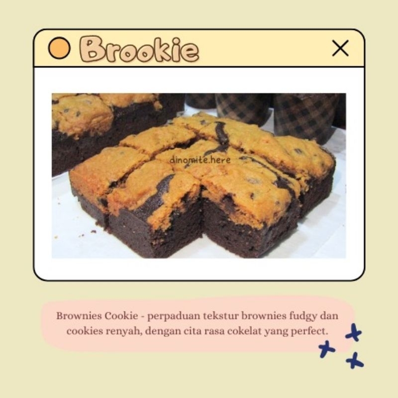 

BROOKIE/ BROWNIES COOKIES/ BROOKIES/ KUE COKLAT
