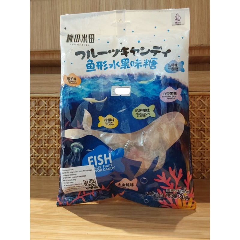 

TOMMY & TIM KEMBANG GULA ANEKA RASA BUAH BENTUK KERANG / IKAN 80 GR