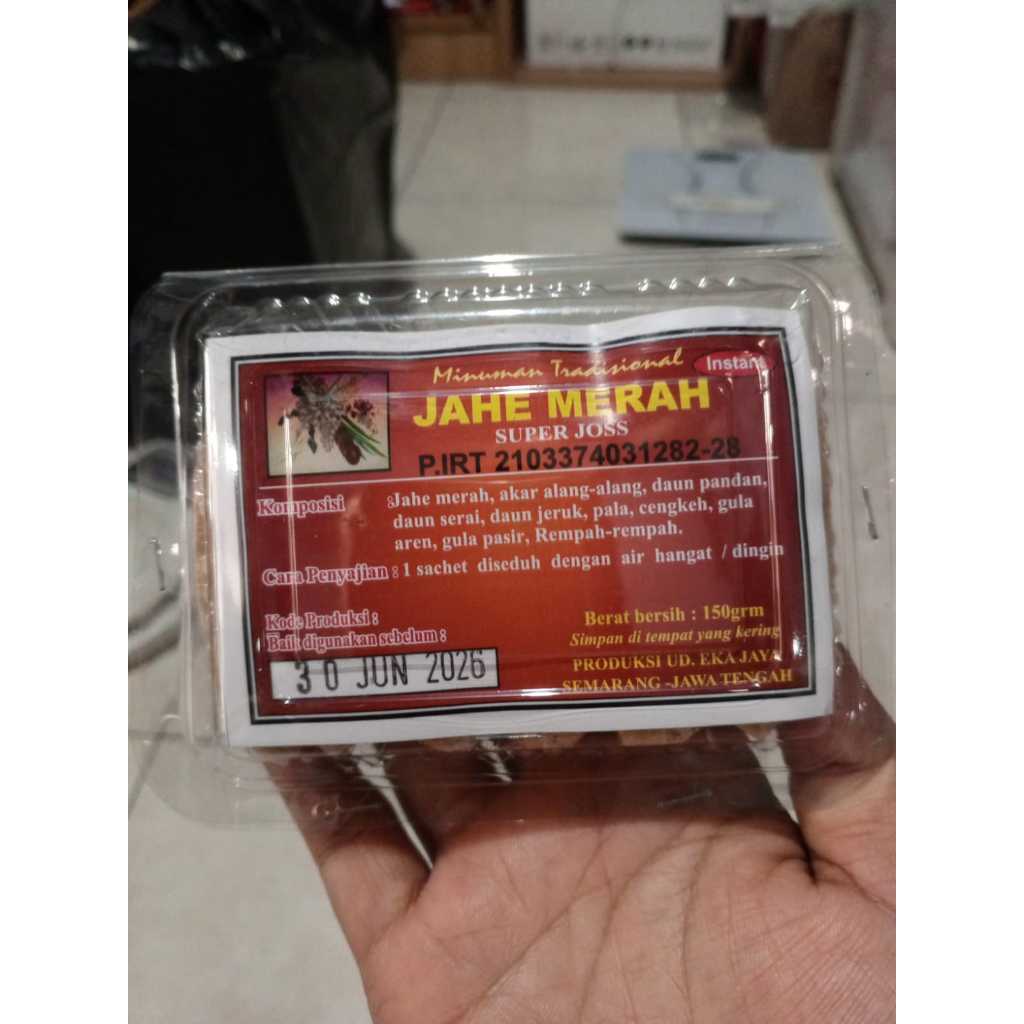 

Minuman Tradisional Jamu Jahe Merah Instan