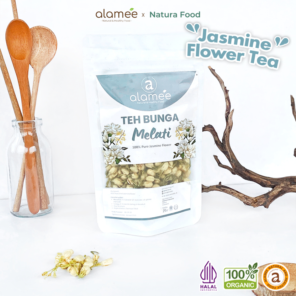 

ALAMEE Teh Jasmine Bunga Melati Dried Flower Tea Organik Jasmin Herbal Kering 25gr Premium