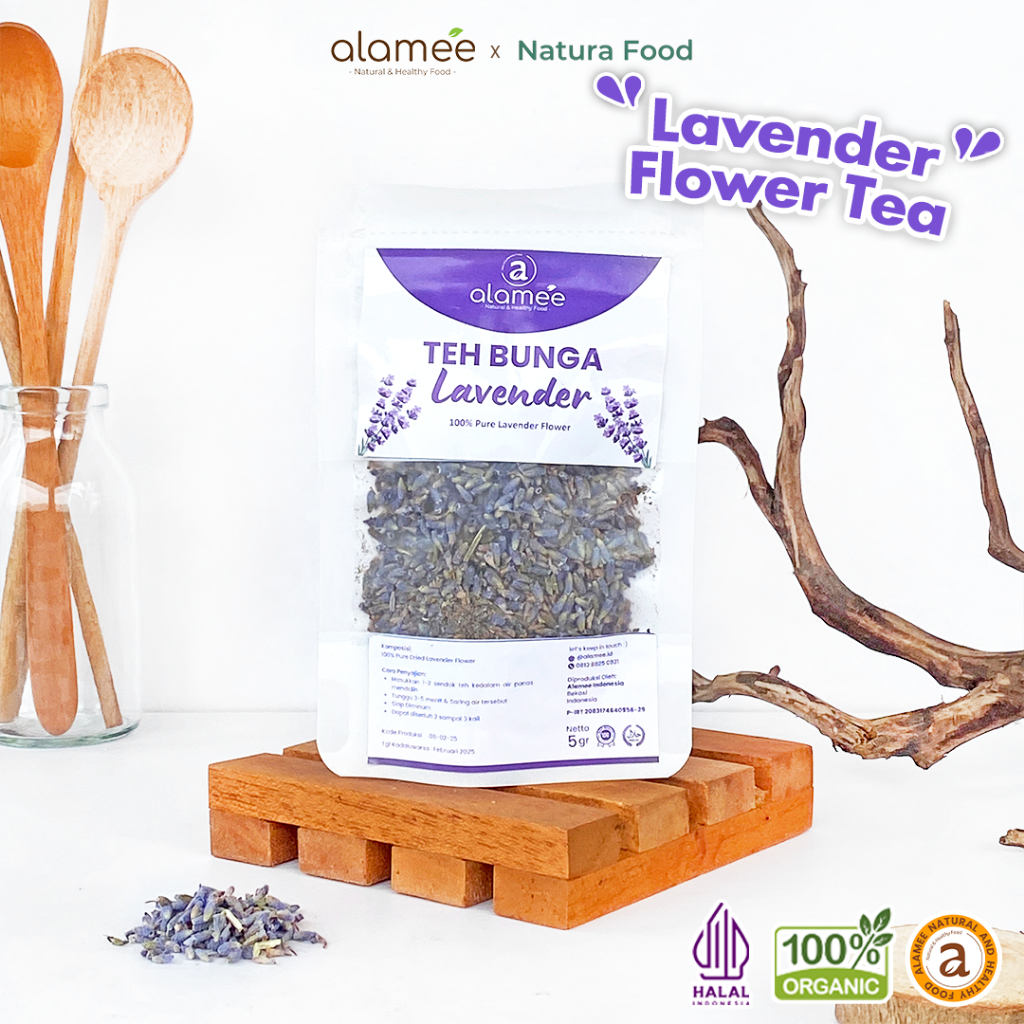 

ALAMEE Teh Lavender Organik Kering Dried Flower Tea Bunga 5gr Premium