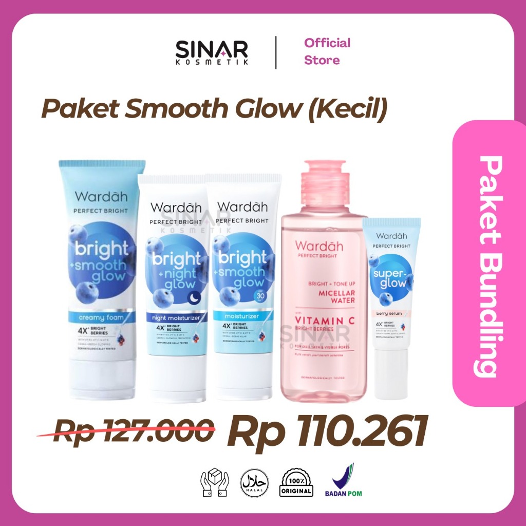 PAKET WARDAH PERFECT BRIGHT SERIES