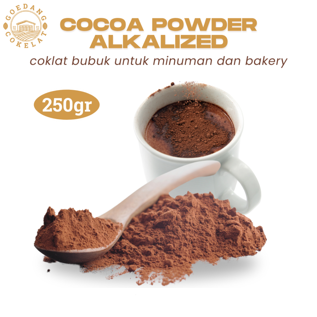 

Coklat Bubuk 250gr untuk Minuman dan Bakery | Cocoa Powder Premium | Coklat Bubuk Murni Tanpa Gula