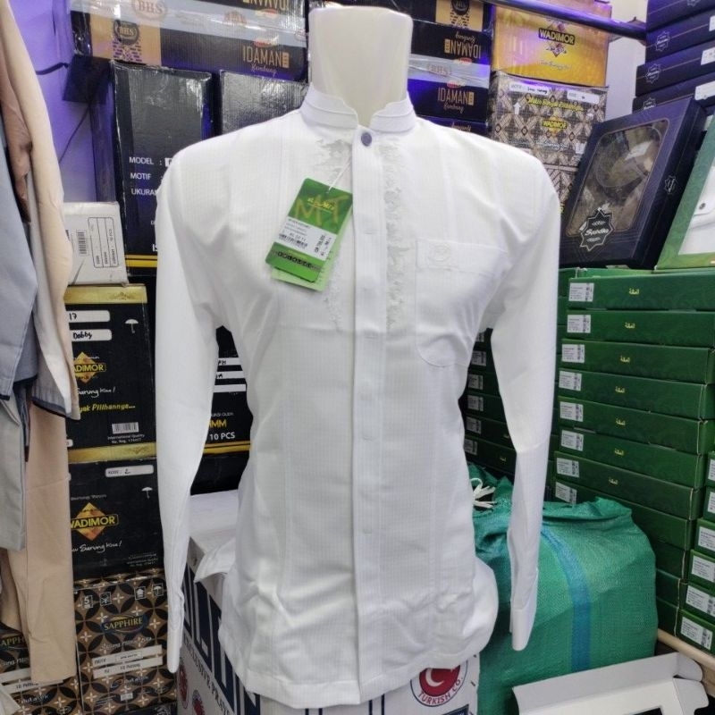 KOKO AL,MIA PUTIH BERSIH LENGAN MANSET