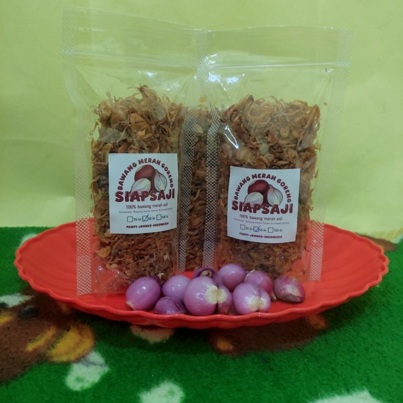 

Bawang merah goreng 100% murni tanpa campuran