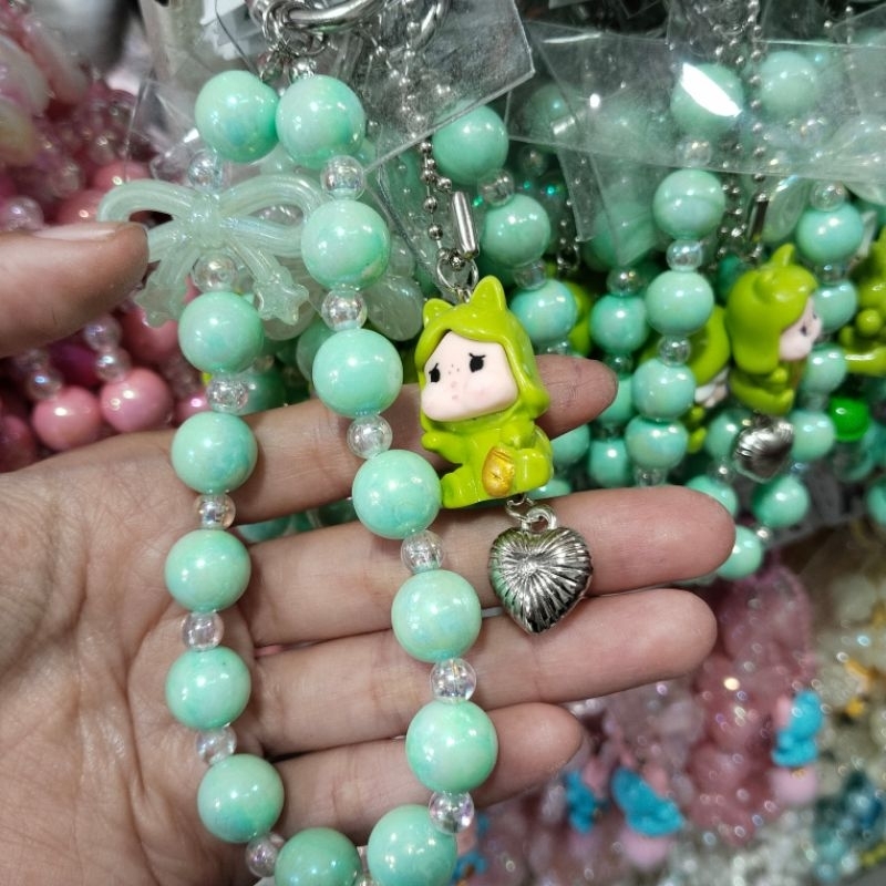 strap hp lucu aestetic mutiara gantungan hp