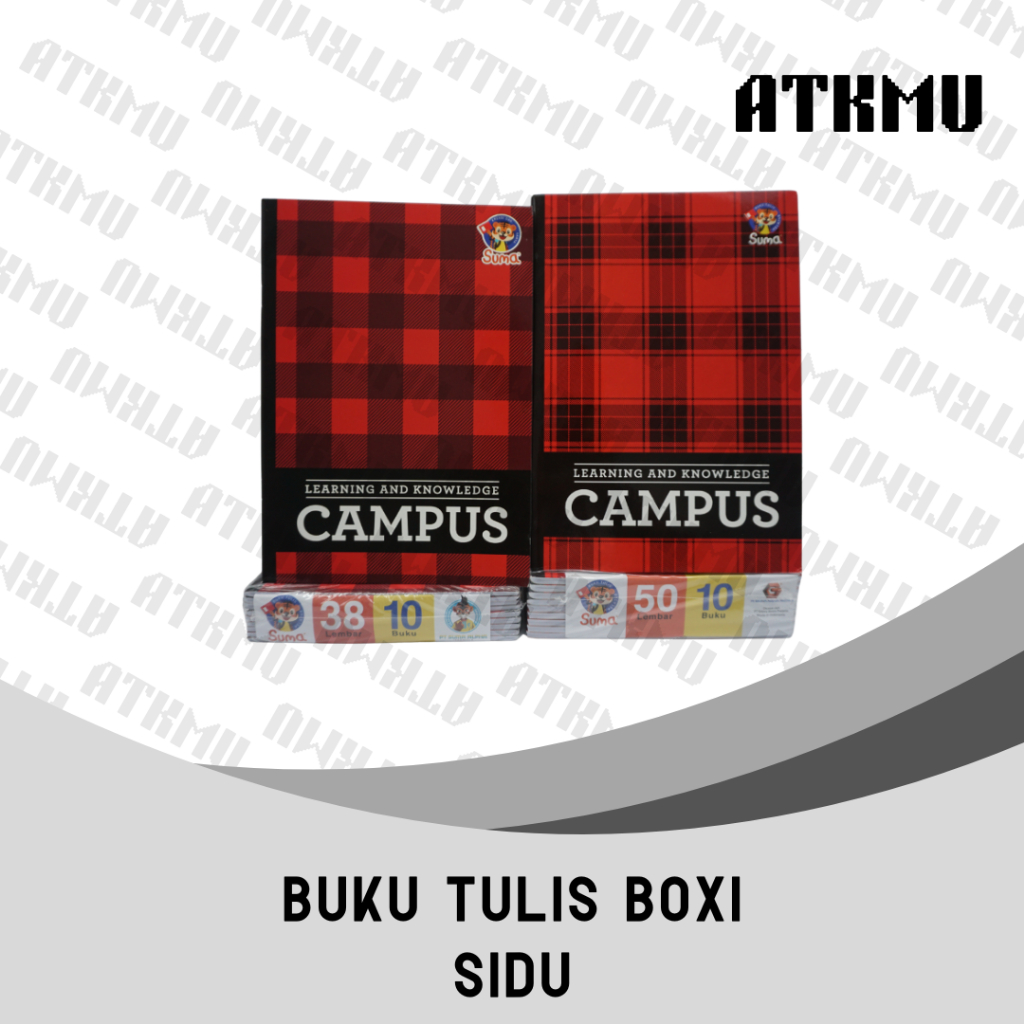 

Ay00! Buku Tulis Campus Boxy Suma 1 Pak Isi 10 Buku
