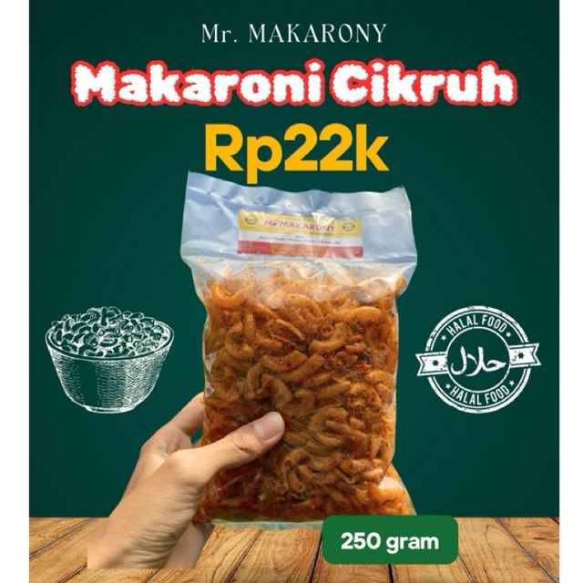 

1/4kg MAKARONI cikruh pedas daun jeruk | by Mr.MAKARONY | Rasa original,pedas,extra pedas | cemilan ringan makaroni pedas | ukuran 250 gram | Snack Foods