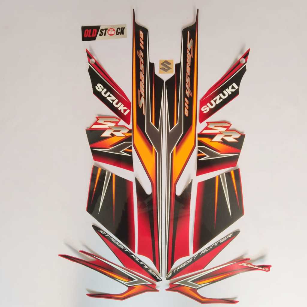 STRIPING STIKER STICKER LIST BODY BODI  SMASH SR 110 2008  ( 68000-07H60-XGZ ) -NEW OLD STOCK-