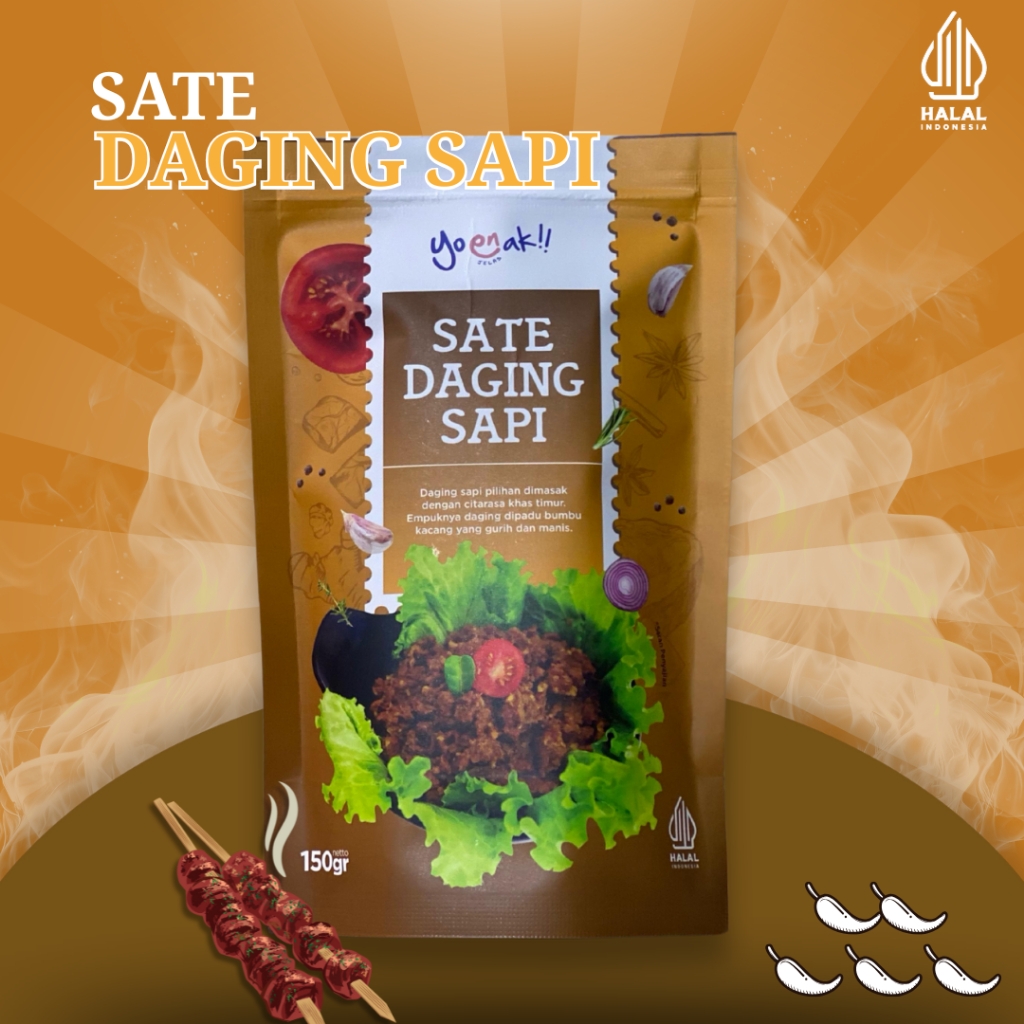 

[Yoenak] Sambal Daging Asap – Rasa Sate, Tanpa Pedas (Level 0), Cocok untuk Semua Usia