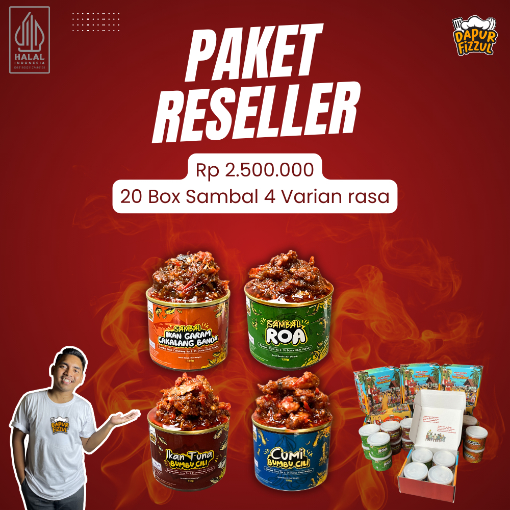 

Sambal Maluku Paket Reseller - Dapur Fizzul