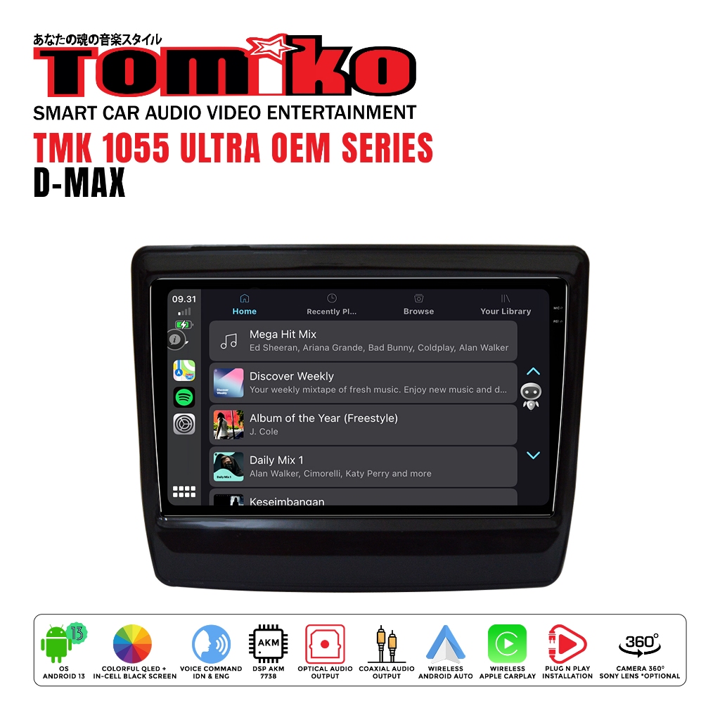 Tomiko - headunit android tmk 1055 ultra oem for DMAX