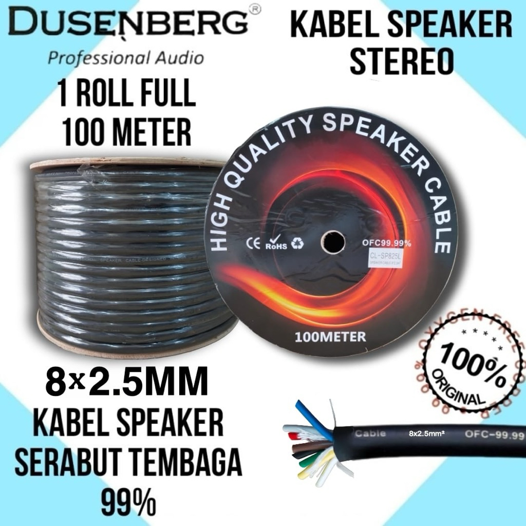 Kabel speaker isi8 dusenberg 8x2.5mm 825L
