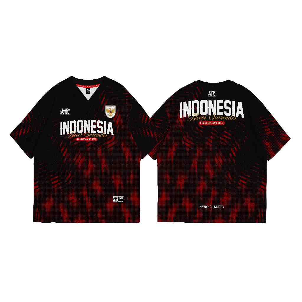 DISKON JERSEY INDONESIA OVERSIZE NSL 02 - JERSEY OVERSIZE ORIGINAL HEROICLIMITED - JERSEY DRYFIT -