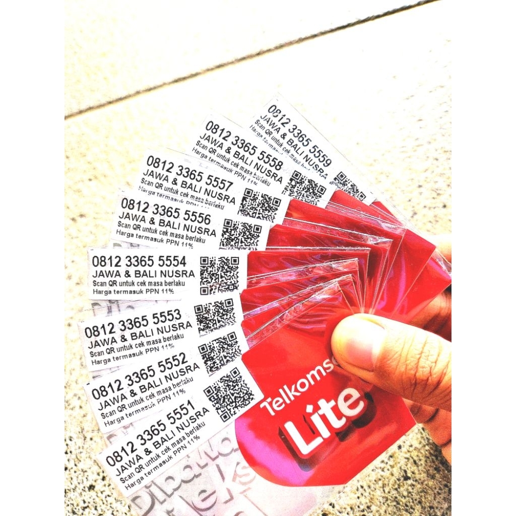 Kartu Perdana Nomor Cantik Telkomsel Seri 5555x