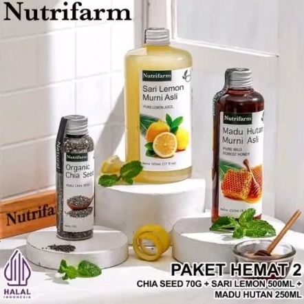 

paket 3 botol/lemon/madu/chiaseed