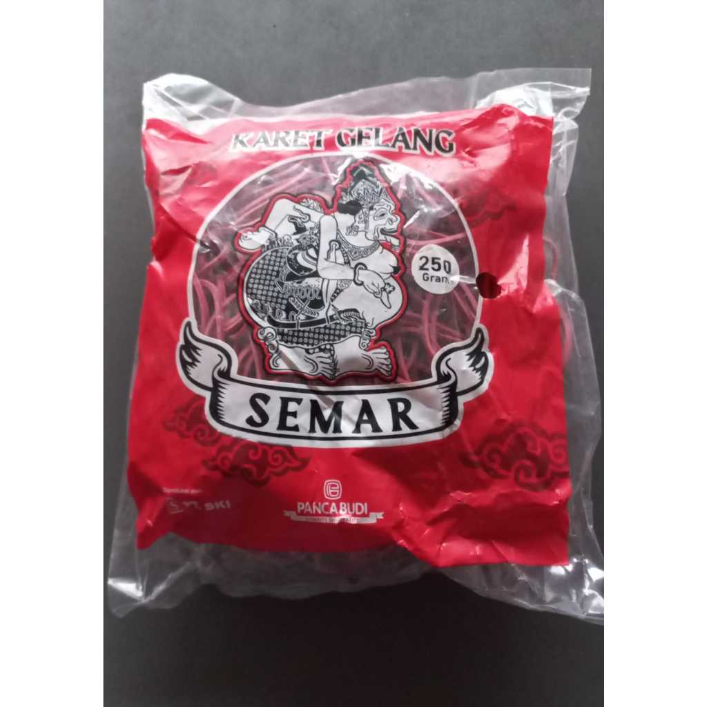 

Karet gelang merk semar ukuran besar (2 kolong) berat 250 gram