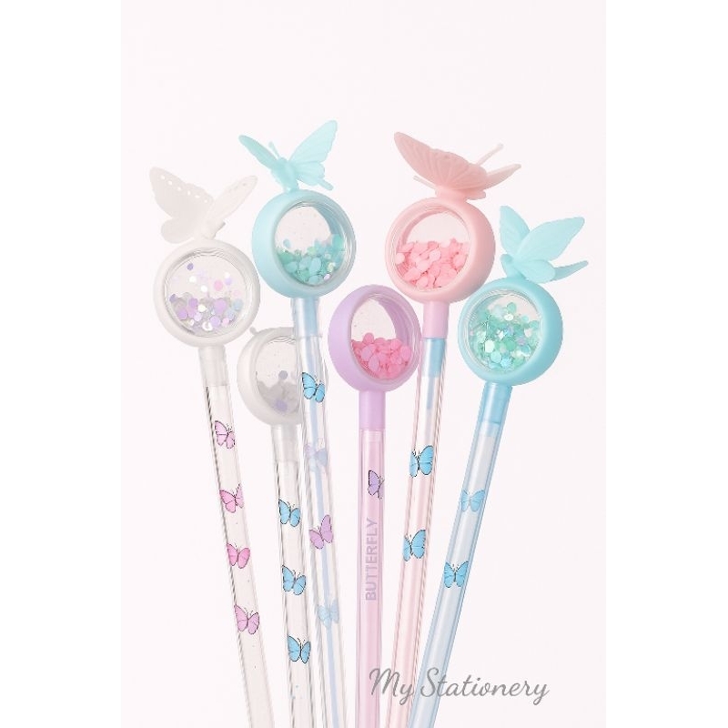 

☀ MY STATIONERY ☀ Pretty Pena Karakter Payet Gliter Bunny Lucu Black Ink Gel Pulpen Murah Gel Bolpen Gel Pastel Alat Tulis Sekolah Kantor