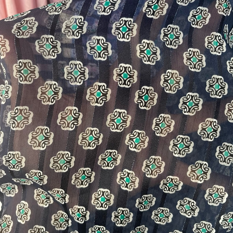 kain sifon silk dobby motif bunga premium - kain sifon silk style korea - kain sifon silk dobby prin