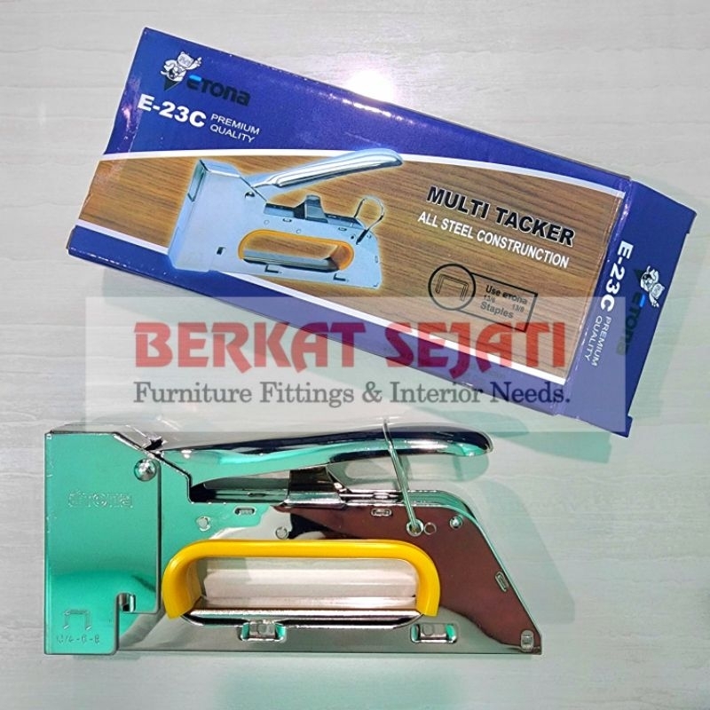 

Alat mesin staples steples stapler tembak gun E23 E-23 ETONA sofa jok motor